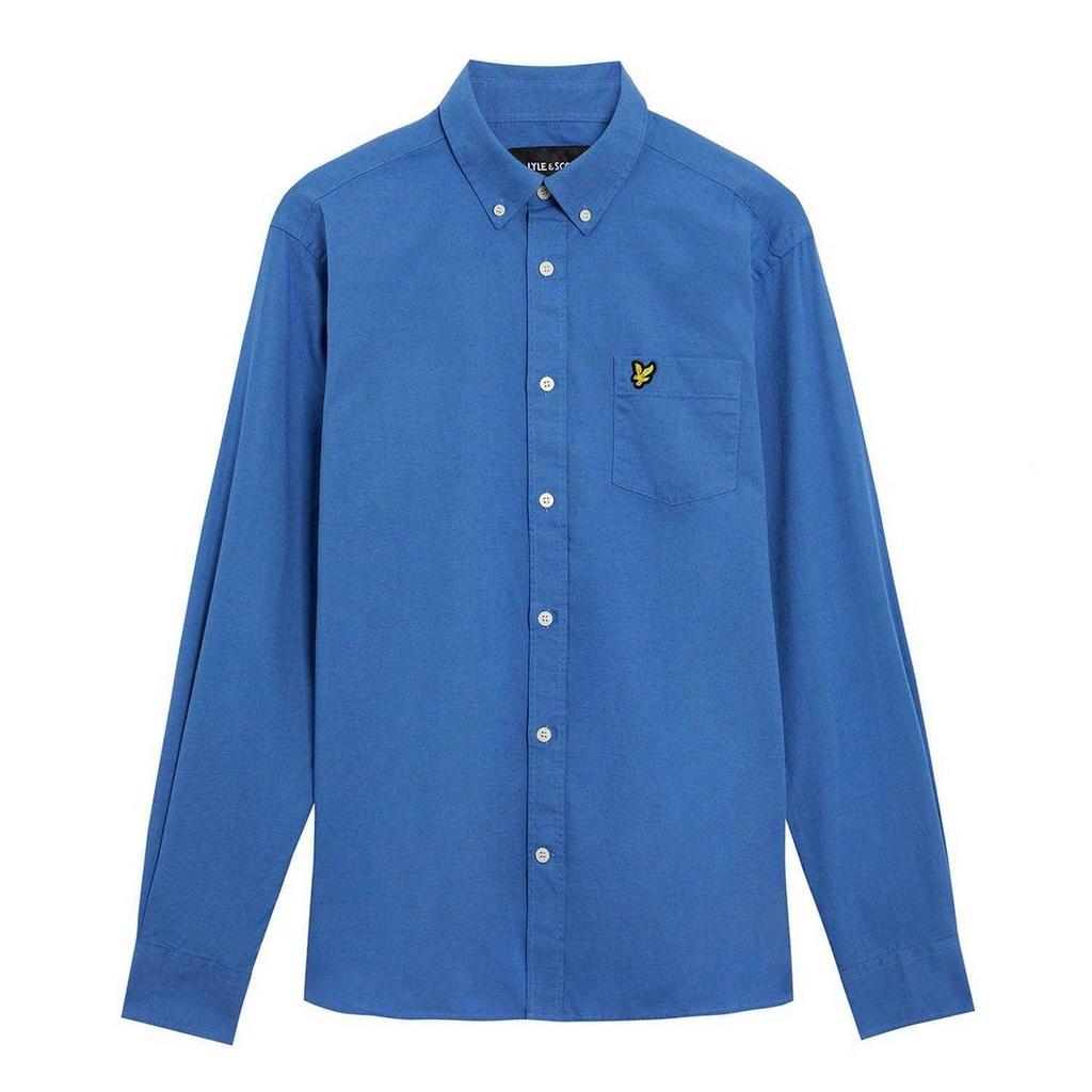 Lyle & Scott Mens Cotton Linen Button-Down Shirt