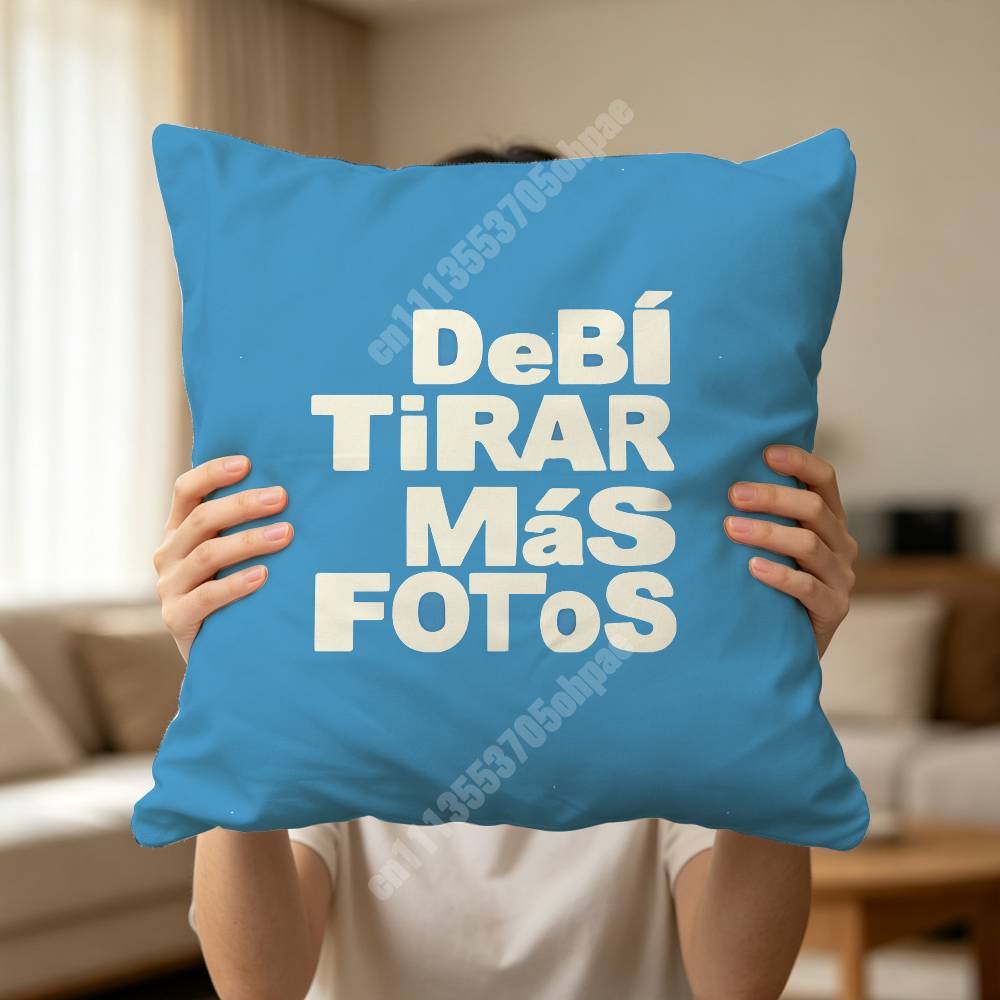 BBad BBunny Debi Tirar Mas Fotos Sofa Couch Pillow Cover Cushion Case Cozy Bedroom Accent Studio Furnishing