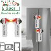 Christmas decoration refrigerator door handle protective case gingerbread man couple decoration set kitchen festive atmosphere arrangement