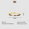 New Ring Crystal Chandelier Lamp Modern Minimalist Creative Luxury Bedroom Chandelier for Dining Room LED Crystal Pendant Lights