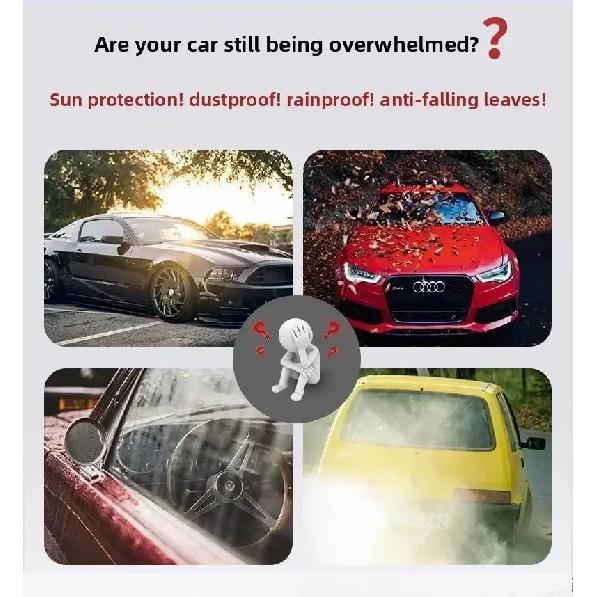 Funda Completa para Coche Anti-Granizo Exterior Impermeable, Protector Solar y a Prueba de UV, Algodón Universal Adecuada para Diversas Condiciones Climáticas Adversas