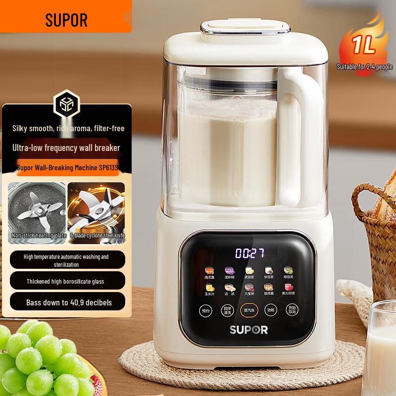 Supor Low Noise Blender & Soy Milk Maker CN plug (adapter included)