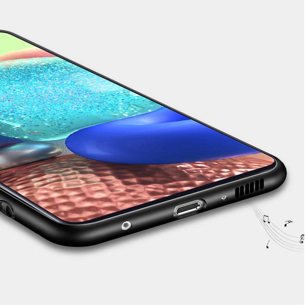 Case For Samsung Galaxy A52 A12 A32 A51 A21s A71 A13 A53 A22 A31 A72 A03 A02s A41 Black Phone Shell One- Piece