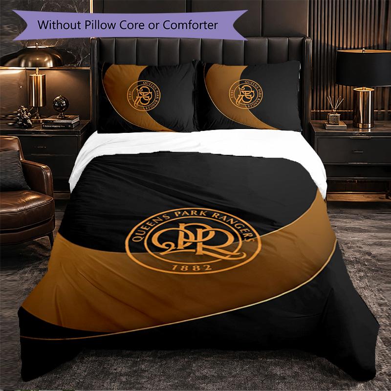 Queens Park Rangers Football Set Biancheria da Letto 3 Pezzi Morbido Copripiumino con Federe Set Decorazione Camera da Letto per la Casa