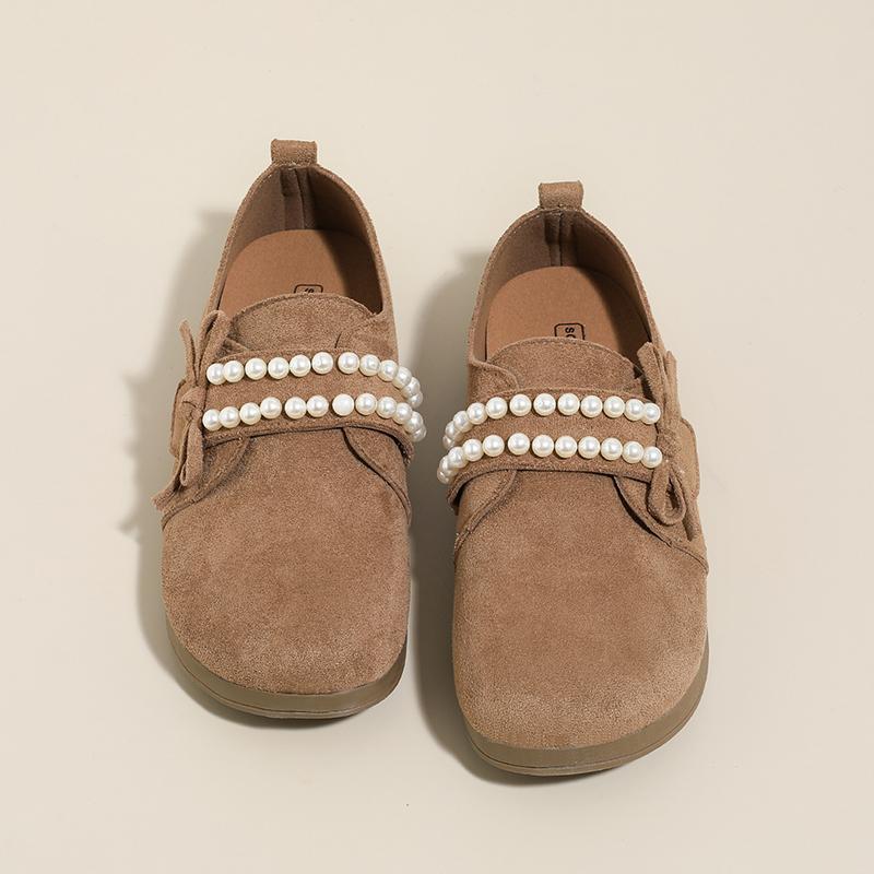 Birken Shoes Loafers Pearl Versatile Single Shoes Kangaroo Shoes Women Shoes Ladies