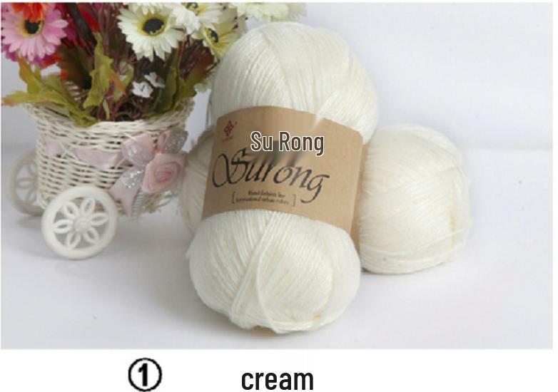 Egyptian Long-Staple Cotton Velvet Yarn for Hand-Knitting and Crochet Projects