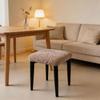 Solid Color Chair Seat Cover Waterproof Stool Cover Stretch Seat Covers  for Square Chairs