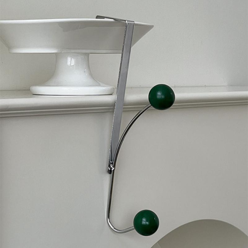 Over-The-Door Iron Hook Rack Easy Install,Heavy-Duty Metal Hooks For Coats,Hats Perfect For Bedroom, Kitchen & Bathroom Storage