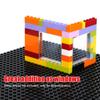 Clear Window 60 Transparent Building Blocks Home Compatible Classic Building Blocks Mixed Set, Accessories, (Transparent Sizes)