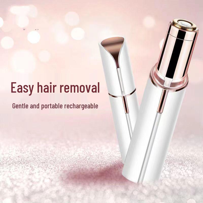 Women's Electric Lipstick Shaver & Eyebrow Trimmer - Facial & Pubic Hair Epilator