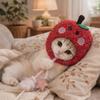 Cute Pet Head Hat Plush Elastic Dog Dress Up Cap Funny Pet Costume  Party Cosplay