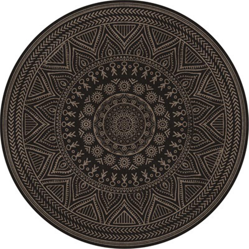 

Ретро Мандала Квітка Лотоса Візерунок Круглий Килим Стілець Килимок М які Килими Для Вітальні Килимок Протиковзкий Килим Декор Спальні Килим 60cm x 60cm