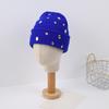 Custom Luxury Casual Autumn Winter Knitted Beanie Hat Soft Warm Black Acrylic Unisex Adults Hand Embroidery Common