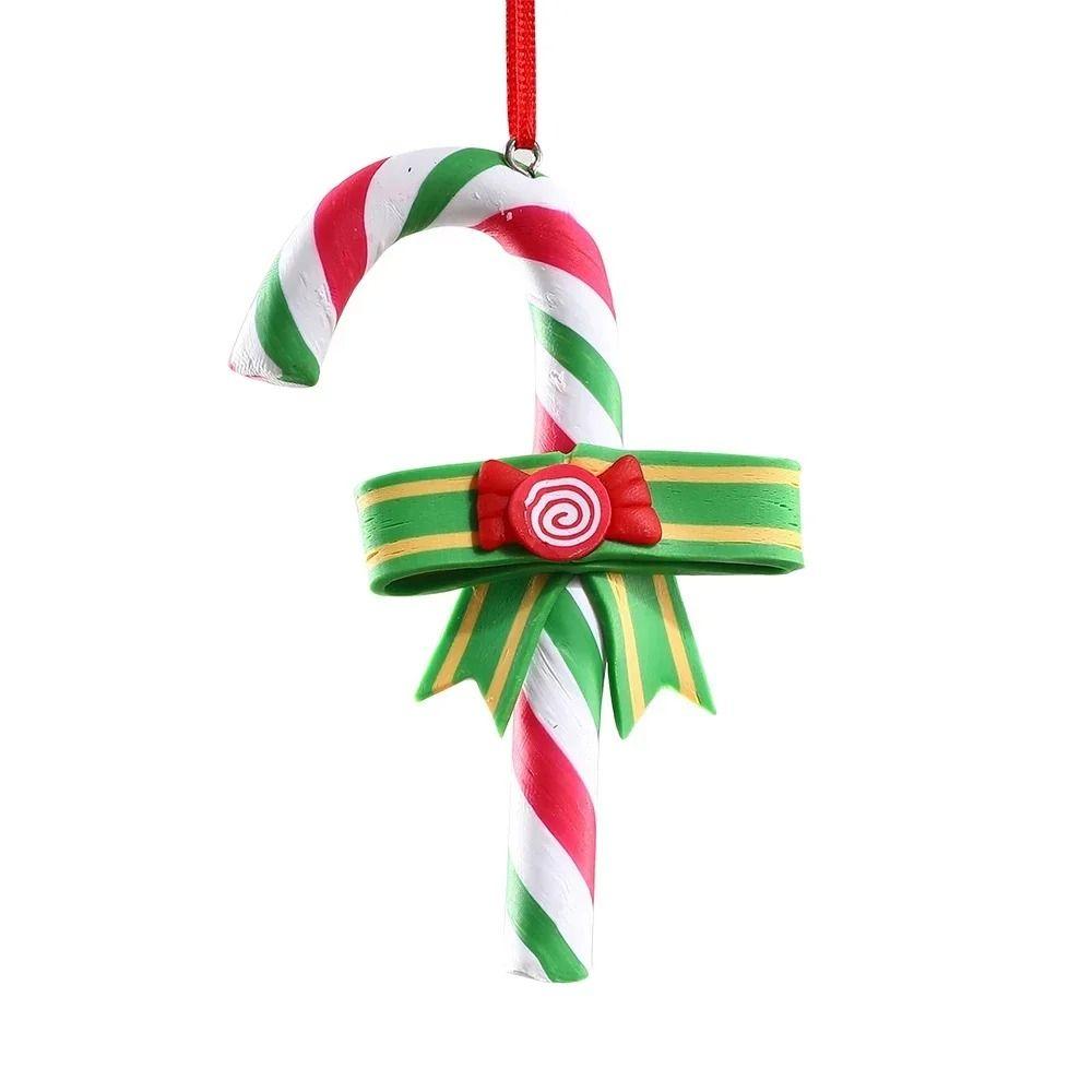 PVC Lollipop Christmas Tree Ornaments New Year Room Decor Christmas Hanging Pendant Happy New Year Home Table Decor Xmas Decor