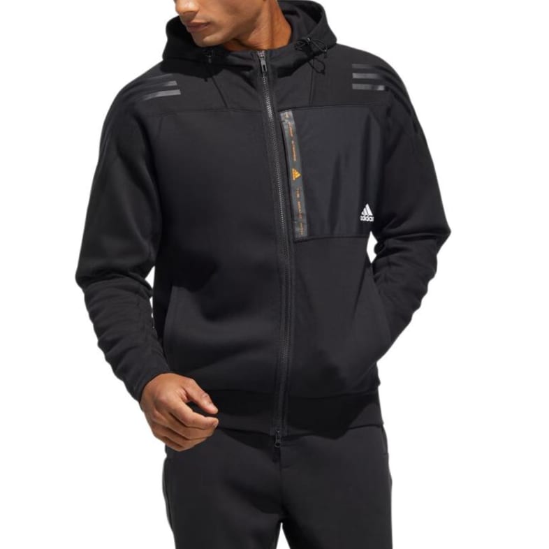 Adidas Jackets Men's Black Hooded Moderate Other HE7404