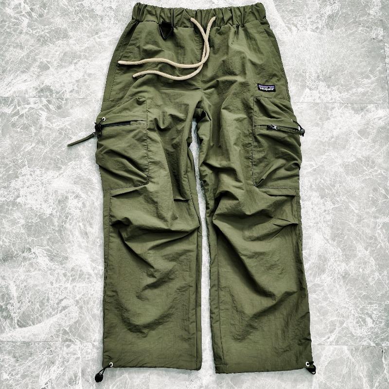 EastRogue Outdoor Functional Windbreaker Pants, Waterproof Breathable Drawstring Pleated Paratrooper Pants, Casual Long Pants for Men and Women.