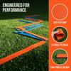 10PCS Flat Rectangular Shape Court Line Marker Kit Anti-Slip Dots Court Marker Discs  Field Drills