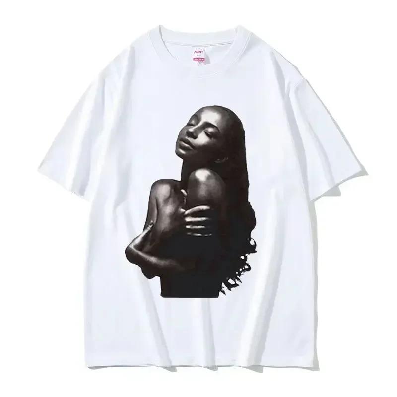 

New vintage SSade world tour Tshirt for Women Harajuku style highquality fashion oversized streetwear S