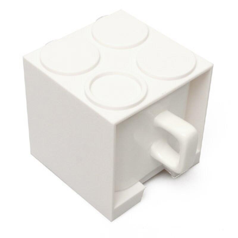 Block Cube Mug & Cube Organizer - White