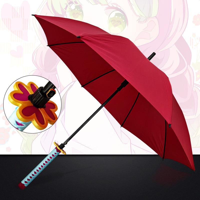 Anime Samurai Schwert Schirm - Kreativer Sonnenschirm mit langem Griff