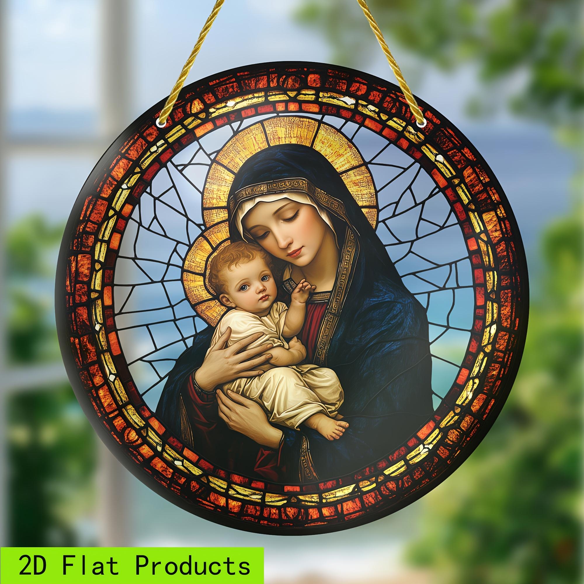 

2D Flat Acrylic Mother Decoration, No Need for Batteries/electricity, Unique Indoor/outdoor Decoration, Multi-purpose Traditional Style, W 20*20cm