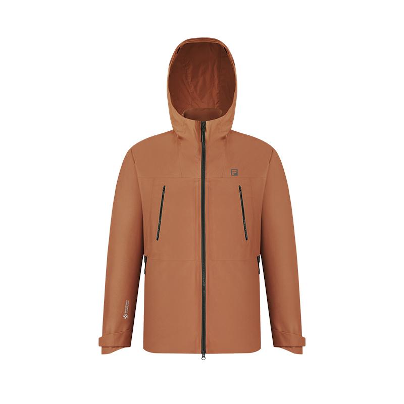 FILA Loose Versatile Fashion Jacket Two-Piece Set Men Tops Ochre A11M517724FBN