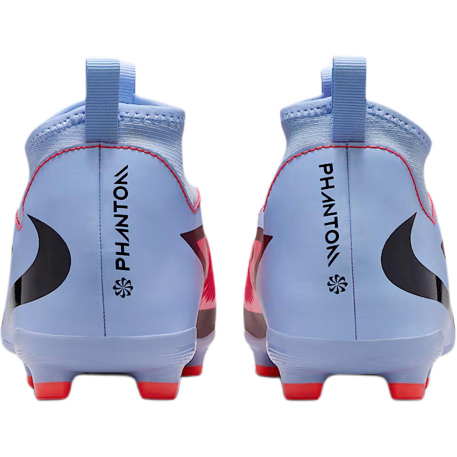 Nike Phantom 6 High Academy GS MG Royal Tint Svart Barn Fotballsko Blå Lysende Crimson HQ2042-400