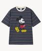 VTWO Stripe Classic _Mickey_ T-Shirt (Navy)
