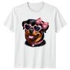 Glamorous Rottweiler Dog Wearing Heart Unisexs TShirt Rottweiler Dog Lover