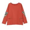 Women's Korean-Style Cotton Long Sleeve Sweatshirt - Loose Fit for Early Autumn.