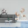 Elegant Owl And Reindeer Sculpture Collection Figurines for Living Room Office Tabletop Cabinet