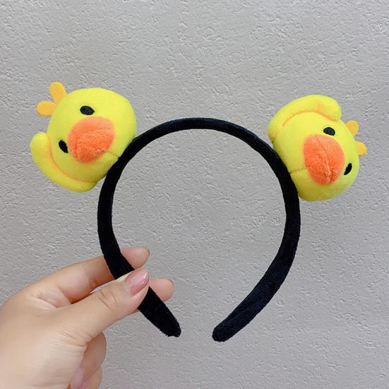 Cartoon Little Yellow Duck Hair Hoop Funny Animal Decor Kids Headband Girl Hair Clip Children Gift