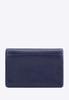Wittchen Men's Leather Business Card Case, Horizontal, Navy Blue, Natural Leather