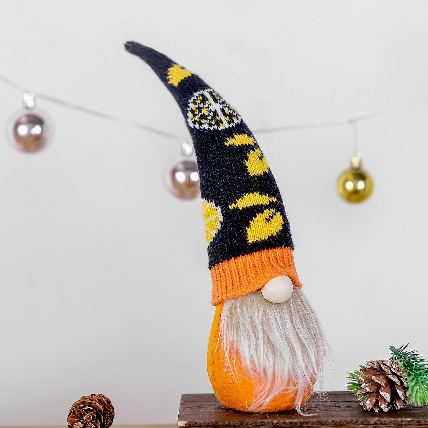 Фруктовая кукла Рудольф Безликая кукла Безликая кукла Дисплей для витрины Украшение для подарка hat чёрный