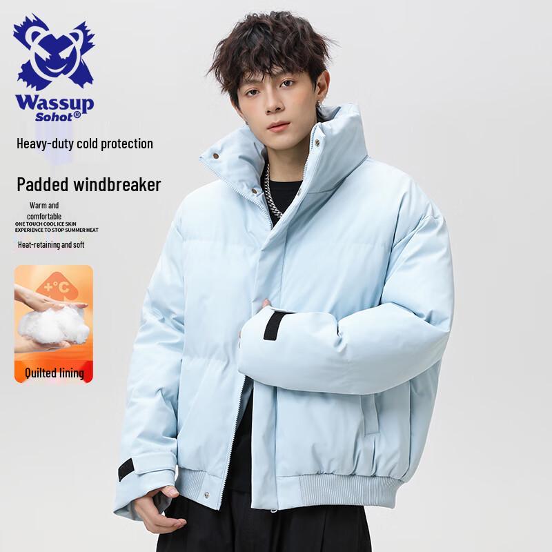 

Wassup Sohot Мужская стеганая пуховая куртка со стойкой M