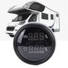 52mm 2 in 1 Digital Water   Sewage Gauge Multi Function with White Backlight for RVs Trucks Boat Yachts