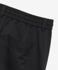 Mind Bridge [Air Cool] Mesh Semi-Wide Cargo Full Elastic Waist Black Half Pants