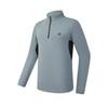 Fitness Classic Simple Sports Casual Training Comfortable Versatile Knitted Long Sleeve T-Shirt Men Tops Light-Gray A11M611221FDY