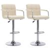 Day and Night - Day and Night Kitchen Bar Stools 2 Pack Cream Fabric
