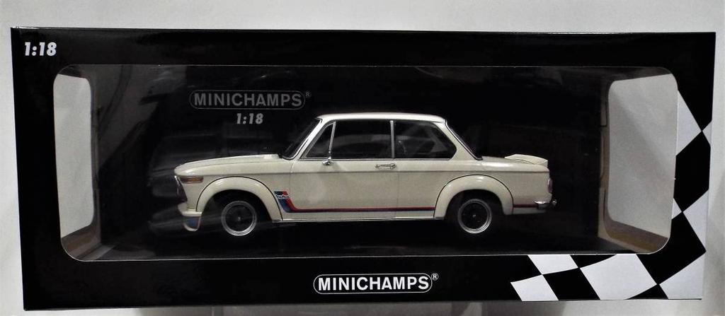 PMA1/18 BMW 2002 Turbo 1973 White (Product No. 155 026200) Die-cast Miniature Car