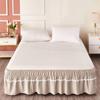 Elastic Non-Slip Lace Princess Bed Skirt - Thickened, Single Piece, Hide-ugly Design