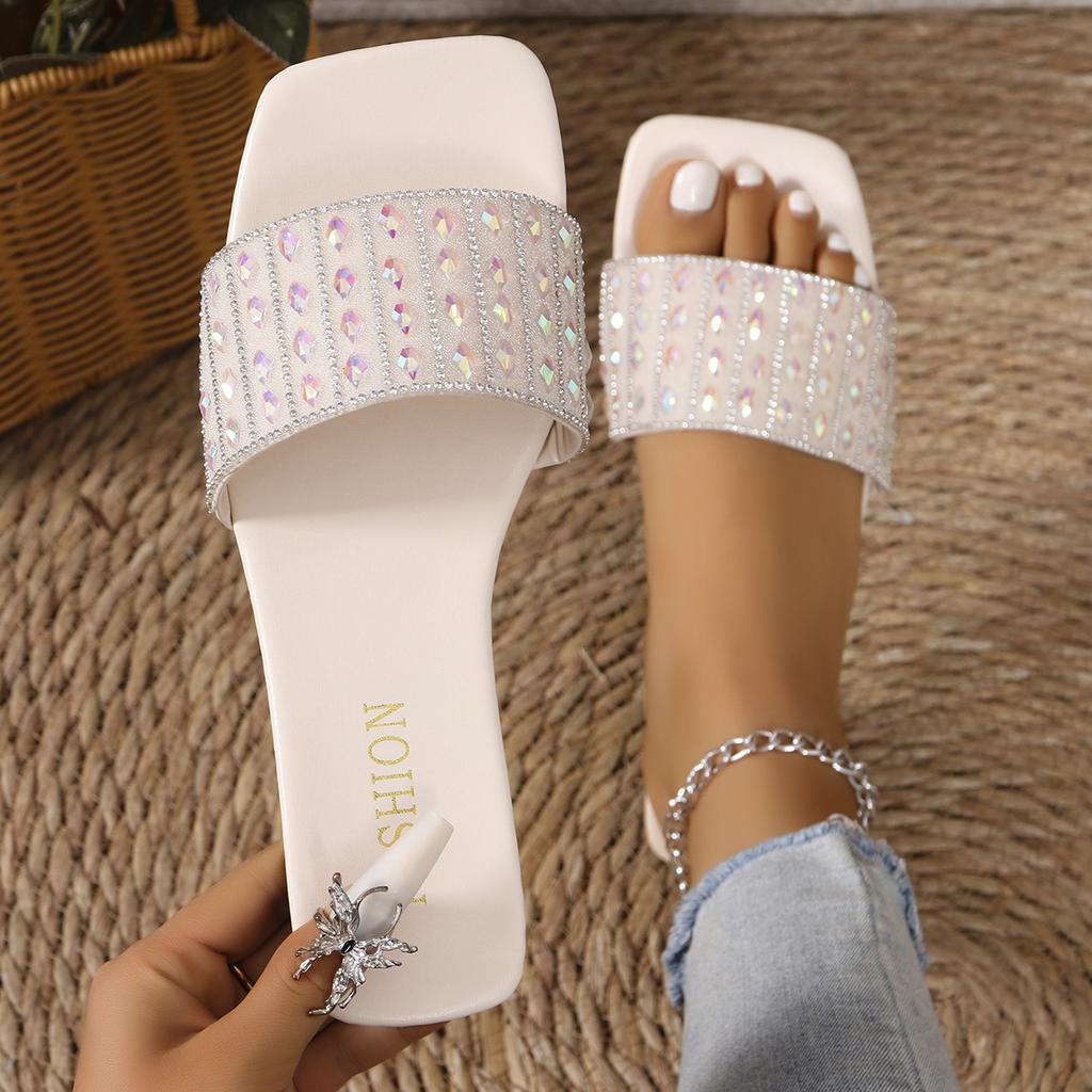 Fashion Summer New Fashion Casual Versatile Flat Slippers Beach Low Heel Trendy Women Sandals Fashion Women Shoes Slides Women