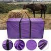 Heulagertaschen 420D Großes Fassungsvermögen Pferde- und Nutztierheu-Ballentasche Wasserdichte Pferde-Nutztierfütterungs-Aufbewahrungstasche mit Reißverschluss