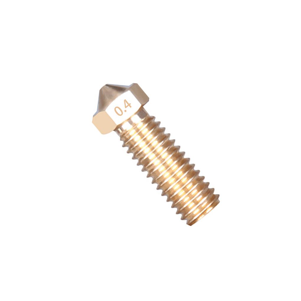 3D Printer Nozzle 1\.75mm Extruder Large Nozzle M6 Threaded 3D Printer Parts, Brass, 0\.4mm, Gold