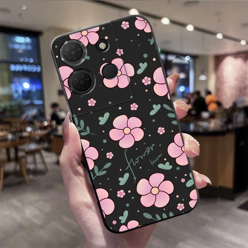 

Phone Case For TCL 503 505 Case Cute Cartoon Butterfly Flower Pattern TPU Soft Silicone Back Cover For TCL 502 501 Shell Funda TCL 502
