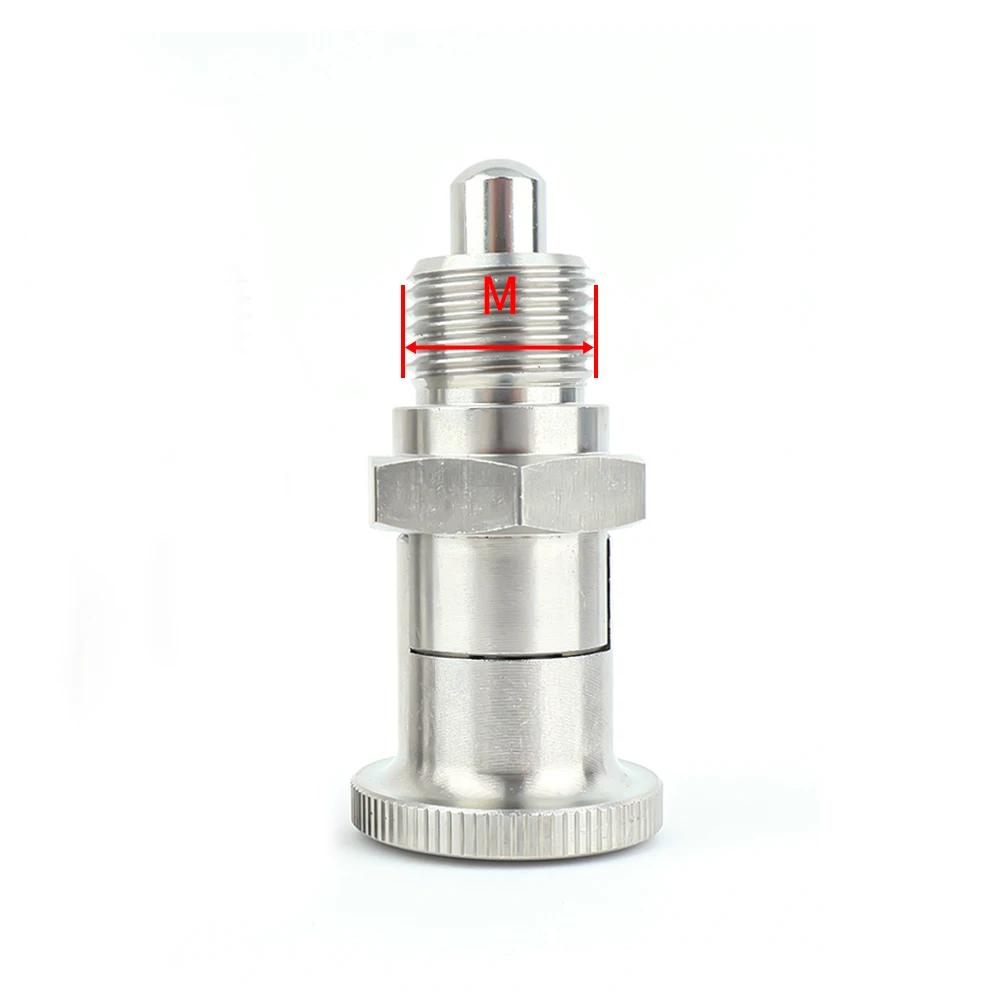 M10-M20 Return Type/Self Locking Spring Plungers Aluminum Knob Retractable Spring Loaded Carbon Steel/Stainless Steel Body Indexing Plungers