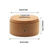 USB Operated Decorative Light Base Featuring 7 Chromatic Modes for Showcasing Glass Craft In Secure Wood Housing