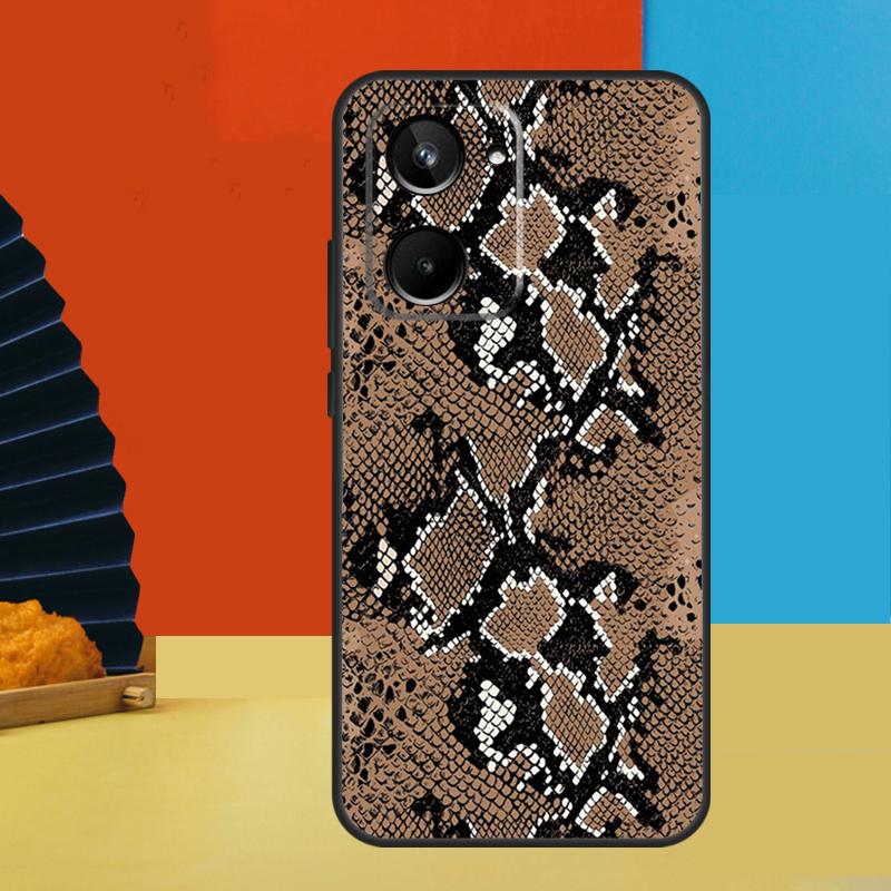 Snake Skin For Realme 15 Pro 10 11 12 13 14 Pro Plus GT6 GT7 C51 C53 C55 C61 C63 C65 C67 C71 C75 Case