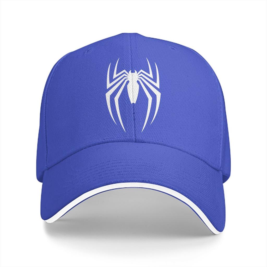 Washed Unisexs Baseball Cap White Spider Essential Trucker Snapback Caps Dad Hat Spiders Golf Hats