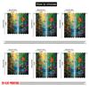 2pcs,2D Plane Printing Curtains Digital Printed Butterfly Paradise Versatile Polyester Fabric (without Rod) All Seasons for